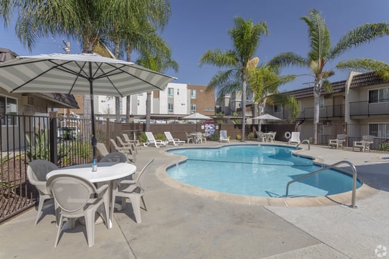 64-unit Multifamily Arial Rennovated Pool in San Marcos - California