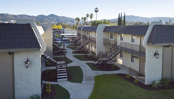 64-unit Multifamily Arial Shot in San Marcos - California