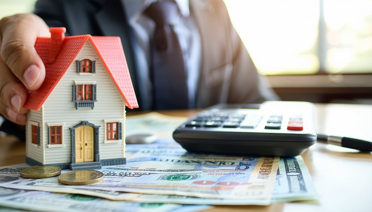 Owner reviewing rent ledger and late rent follow-up notes