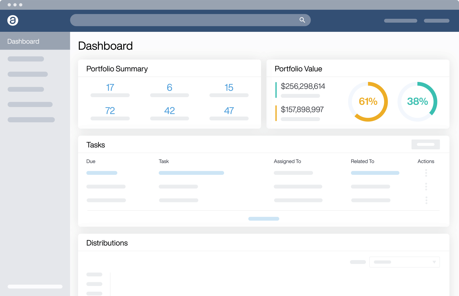 Property management performance scorecard showing leasing progress, delinquency aging, maintenance backlog timelines, unit turn status, and budget variance indicators.